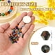 thumbnail image 2 of Cuentas de cristal en forma de bicono Uxcell de 4 mm, 400 piezas, cuentas facetadas de vidrio para hacer joyas, negro oscuro, 2 of 6