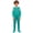 Green, variant on Boys Girls Special Needs Adaptive Clothing Long Sleeve Anti-strip Full Zip Back Footed Jumpsuit Red 16