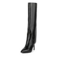 thumbnail image 4 of Jeffrey Campbell Arsen Stiletto Knee High Boot Black Leather Pointed Dress Boots, 4 of 5