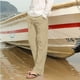 thumbnail image 4 of Pantalones deportivos holgados de hip hop para hombre - Algodón y lino, transpirables - Para todas las estaciones, cuatro bolsillos - Informales/playa/deporte - Tallas del Reino Unido/UE/EE. UU., l, 4 of 6