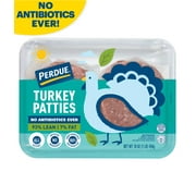 Perdue, No Antibiotics Ever, Fresh Ground Turkey Patties, 1 lb Tray