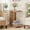 Light Brown, variant on Fnova End Table Narrow Side Tables Modern Wooden Sofa Table with Storage Shelf, Farmhouse Bedside Table, Easy Assembly, Corner Table, Drink Table for Living Room, Bedroom, Nightstand