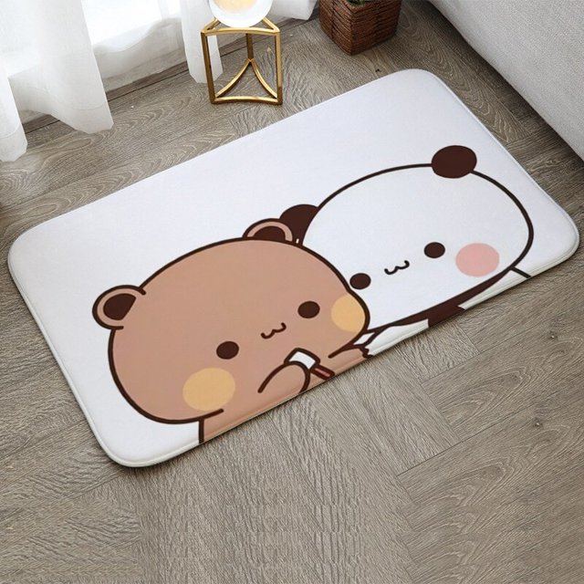Alfombra de oración Bubu y Dudu, felpudo antideslizante para cocina, dormitorio, sala de estar, entrada de bienvenida, balcón, hogar Fivean unisex