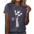 thumbnail image 1 of Birdeem T-Shirts Imprimés pour Femmes et Filles, Manches Courtes, Col Rond, Blouse, 1 of 6