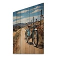 thumbnail image 2 of Designart "Bike Dual-Tire Quest" Bicycle Print on Natural Pine Wood, 2 of 5