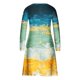 thumbnail image 5 of Vestido de jersey con cuello en V y manga larga estampado a la moda para mujer Pompotops hdfakjf8369, 5 of 5