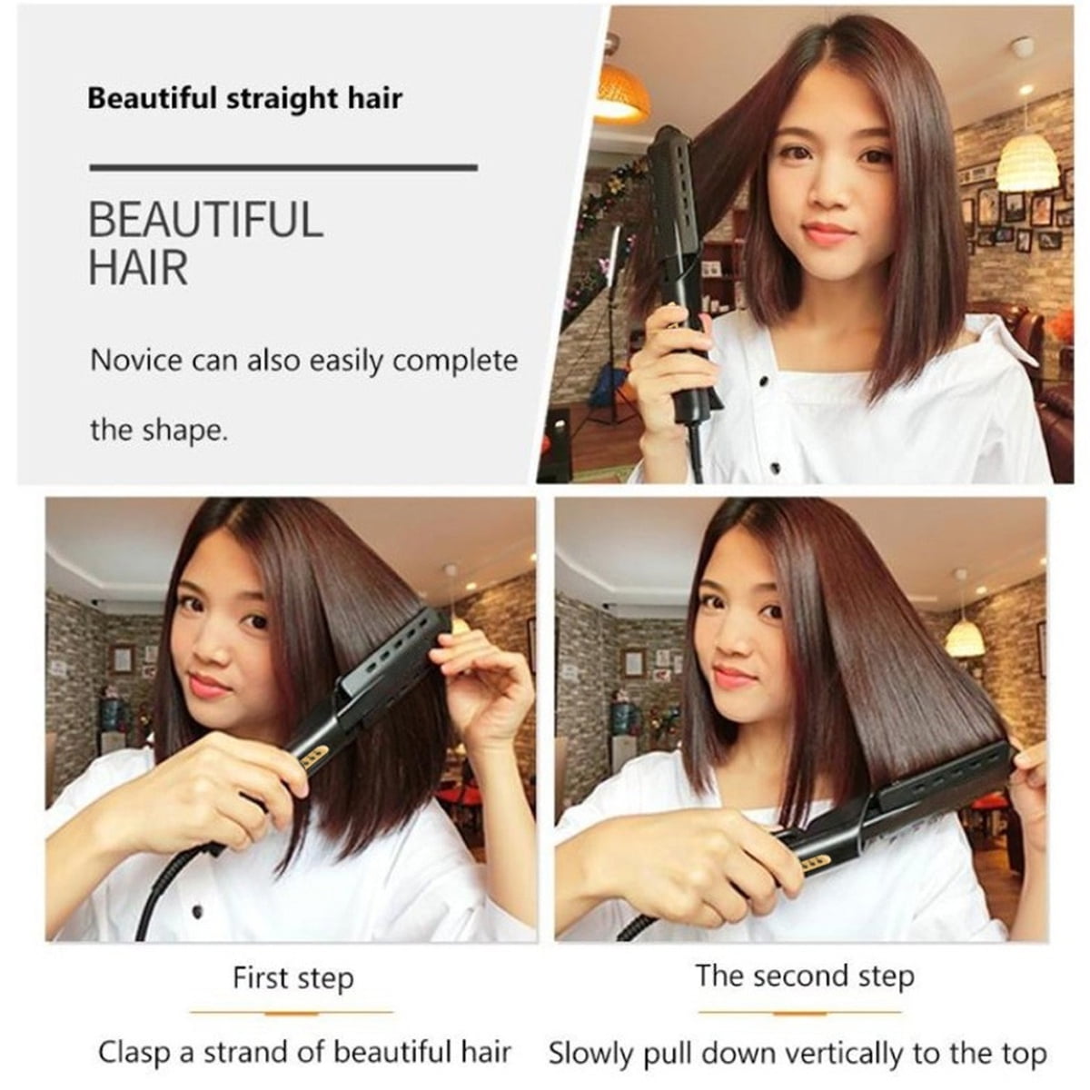 styling steam hair straightener