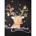 thumbnail image 6 of Christmas Family Pajamas Matching Set Long Sleeve Deer Print Top Plaid Pants Sleepwear, 6 of 10