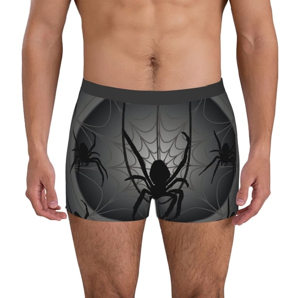 Fotbe Black Spiders Calzoncillos Tipo Boxer con Bolsa de Soporte Total para Hombre, X-Temp Fresco, Transpirable y de Secado Rápido-XX-Large