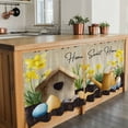 thumbnail image 6 of Spring Tier Curtains 24 Inch Length, Brown Vintage Birds Cages Eggs Flowers Herbs Cafe Short Curtains for Bathroom Over Sink, Small Kitchen Curtain Light Filtering Tiered Drapes 2 Panels 27.5"Wx24"L, 6 of 8