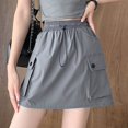 thumbnail image 5 of REALiKUN Cargo Skorts Women Hiking Pants Ladies Casual Shorts Y2K Parachute Pant Bermuda Short Skirt, 5 of 6