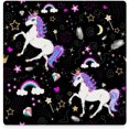 thumbnail image 3 of GZHJMY Square Drink Coasters 2 Pcs Princess Unicorn with Multi Colored Elements Absorbent Ceramic Coffee Coasters for Drinks with Cork Base Housewarming Gift for Home Decor, 3 of 6