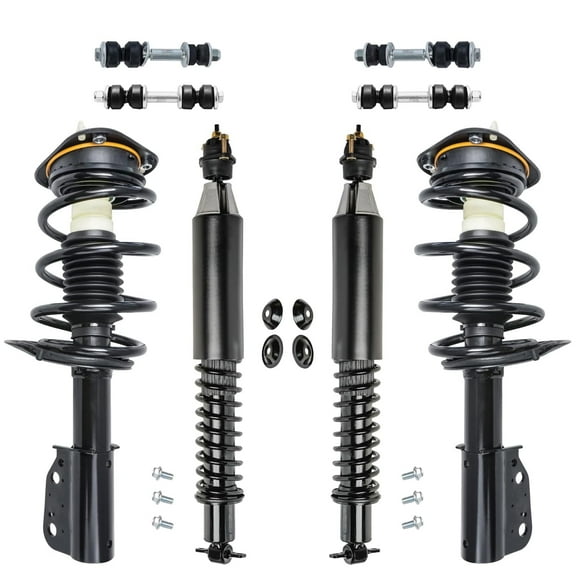 Detroit Axle - 8pc Struts Sway Bars for Buick LeSabre Cadillac DeVille Olds Aurora Bonneville Complete Front Rear Struts w/Coil Spring Sway Bar Links Replacement