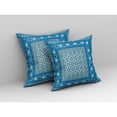 thumbnail image 2 of Floral Windows Indoor/Outdoor Pillow with Removable Cover in Blue Pink 26x26, 2 of 5