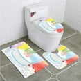 thumbnail image 1 of JSDART 40th Birthday Joyful Occasion Homemade Cake Candlestick Balloons 3 Piece Bathroom Rugs Set Bath Rug Contour Mat and Toilet Lid Cover, 1 of 2