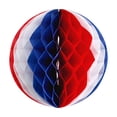 thumbnail image 2 of Independence Day Patriotic Paper Honeycomb Hanging Decorations Set 7PCS Mixed Shapes Party Decorations for Memorial Day Patriotic Parties, 2 of 8