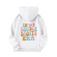 thumbnail image 3 of Double Digits Birthday Hooded Sports Jacket Athletic Pullover Sweatshirt With Pocket For Girls, 3 of 7