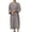 Grey, variant on Men’s Lightweight Seersucker Bathrobe Cotton Classic Casual Nightwear with Pockets