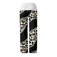 thumbnail image 4 of Gibobby Pantalones de mezclilla afelpados mujer Pantalones de yoga sueltos cintura elástica Tira de bolsillo alta Caqui XL, 4 of 5