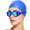 Blue, variant on Swim Hat And Goggles – High Clarity Anti Fog Eyewear, Large Frame Silicone Construction, Comfortable Swimming Glasses For