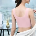 thumbnail image 3 of Bra,Lifting Wire-Free Jelly Bra,Supportive Push up Bras, Seamless Comfort and Soft Breathable Pink 38, 3 of 3
