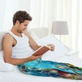 thumbnail image 5 of Honiee Corals and Tropical Fish for men - a sleek fusion of Straight Pajama Pants, versatile Lounge Pants, and cozy Sleepwear, all rolled into one-XX-Large, 5 of 6