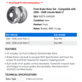 thumbnail image 2 of Front Brake Rotor Set - Compatible with 2006 - 2008 Lincoln Mark LT 2007, 2 of 2