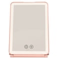 thumbnail image 2 of Lighted Makeup Mirror, 3 Colors Folding Rechargeable Makeup Mirror 56pcs Light Chips  For Home Use, 2 of 8
