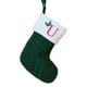 thumbnail image 1 of Calcetines Navideños con Letras Bordadas | Medias Navideñas de Punto Rojas, Verdes y Blancas con Colgante de Árbol | Decoración Navideña con Inicial Personalizada | Chimenea Acogedora y Detalle de Re, 1 of 1