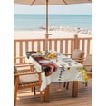 thumbnail image 2 of Outdoor Tablecloth with Umbrella Hole for Patio/Picnic/Party/Camping, Sunflower Truck Waterproof Table Cloth Rectangle Table Cover Washable, Elegant Yellow Floral Summer Botanical (52"x 70"), 2 of 8