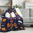 thumbnail image 2 of Halloween Basket Halloween Boo Basket Stuffers for Him Her Spooky Blankets and Throws Nightmare Before Christmas Throw Blankets Spooky Boo Basket Stuffers for Girlfriend Boyfriend Women Men Him Her, 2 of 6