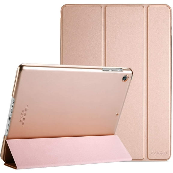 Supershield Smart Case For iPad Air for iPad Air 2 Retina Slim Stand Leather Back Cover - Rose Gold