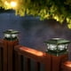 thumbnail image 4 of Luces solares para exteriores, luces solares para postes, luces para cercas, luces para postes, decoración de patios y jardines, iluminación blanca y negra, luces solares para postes, luces para cerca, 4 of 6