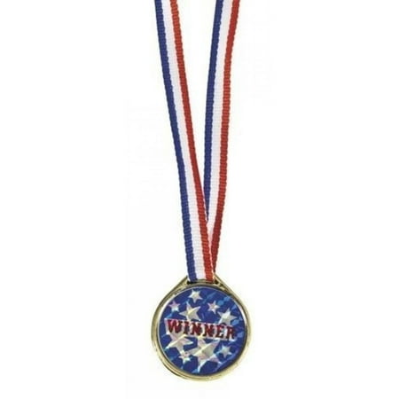 Gold "Winner" Prism Medals - Stationery - 12 Pieces