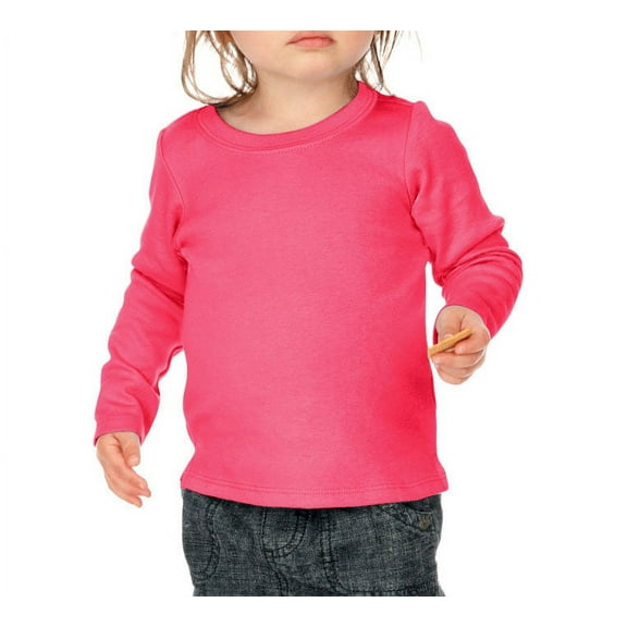 Kavio I1C0266 Infants Baby Doll Long Sleeve Top-Hot Pink-6M