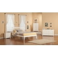 thumbnail image 2 of Mission Queen Platform Bed with Open Foot Board in White, 2 of 4