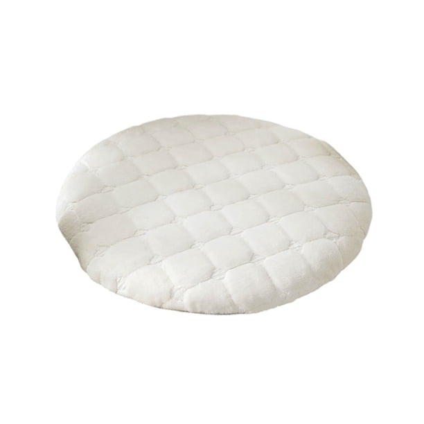 Cojín redondo de felpa, cojín para silla tatami, cojín para suelo, taburete redondo, mesa de comedor, silla de comedor, cojín redondo, cojín para asiento de invierno