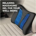 thumbnail image 4 of Dr. Scholl’s Black Massaging Gel Lumbar Seat Cushion, 46101WDI, 2.38 lb, 4 of 11