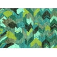 thumbnail image 1 of Ahgly Company Indoor Rectangle Abstract Turquoise Blue Modern Area Rugs, 3' x 5', 1 of 4