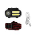 thumbnail image 1 of ABS COB XPE LED 4 modos Potente Faro ajustableABS Farloampo impermeable USB Carga recargable Faro recargable Viajar Noche Flashlight Lámpara Lámpara Iluminación con la cabeza Inevent OD002875-00B, 1 of 7