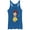 Royal Blue Heather, variant on Women's Snow White and the Seven Dwarfs Cartoon Song Racerback Tank Top Envy Green Small