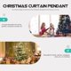 thumbnail image 2 of Party Curtain String Light Creative Lace Curtain White Polyester Decorative Hanging Decor 1Set, 2 of 3