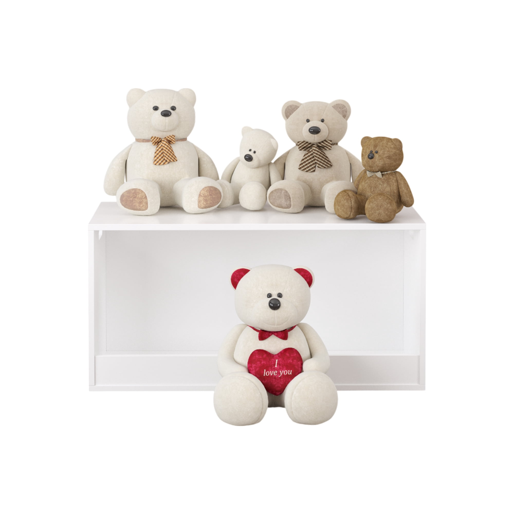 Homy Casa Toy Storage Box - Ideal for Organizing Kids' Room and Play Areas, White