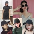 thumbnail image 4 of Sombrero de béisbol marrón claro con pelucas de pelo corto, sombrero sintético de pelo Bob para mujer, verano, 4 of 5