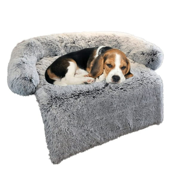 Alfombrilla de felpa relajante y esponjosa para cama de perro GGIB con funda extraíble