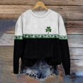 thumbnail image 5 of Clothing! Yajing Sweatshirt for Women St Patricks Day Shirt Women Lucky Shamrock St Patrick Sweatshirts Crewneck Oversized Long Sleeve Shirts L Green, 5 of 5