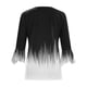 thumbnail image 5 of ICHUANYI Clearance Women's V Neck Shirt Graphic Printing Three-Quarter Sleeve Casual Blouse With Button Tops(White, L) ICHUANYI WER2023080910560, 5 of 5