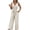 #01 Beige 【Stock up on Your Favorite Colors】, variant on Women's Fashion Wide Leg Jumpsuit, Sleeveless Button Front with Functional Pockets, Relaxed Fit for Casual Outings, Summer Travel, or Beach Cover-Up, Versatile | CSEONE,Beige L