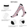 thumbnail image 5 of Lsque Forest Mushrooms1 Pattern Sport Compression Socks for Men & Women 15-20 mmHg Knee High Nurse Pregnant Running Medical and Travel Athletic, 5 of 6