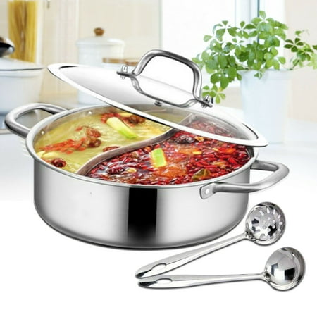

Dual Sided Divider Shabu Shabu Hot Pot 28cm Kitchen Soup Cooking Soup Hot Pot 304 Stainless Steel Pot Hotpot Induction Cooker Gas Stove Compatible Pot Gift Stainless Steel Hot Pot Induction Soup Pot